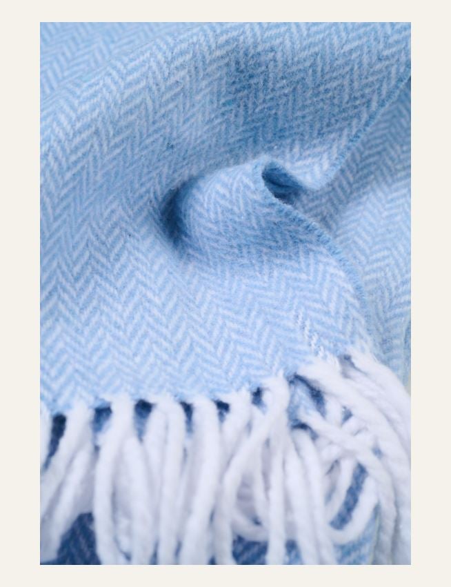 Torkkupeitto vaaleansininen - 2