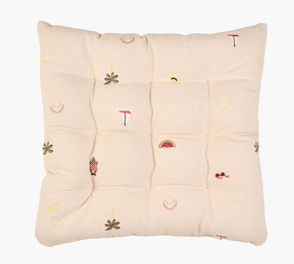 Istuintyyny beige - 40x40x4 cm beige - 1