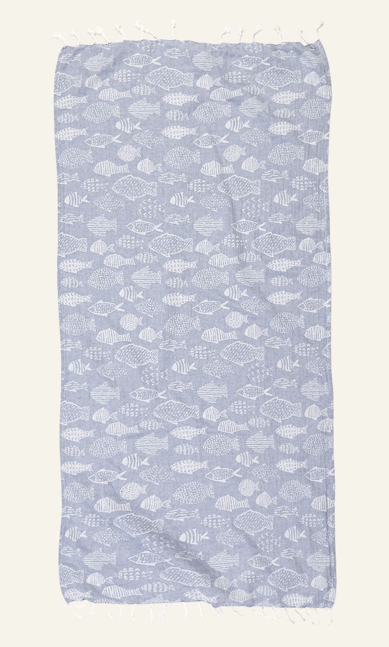 Pyyhe sininen - 70x150 cm sininen - 1