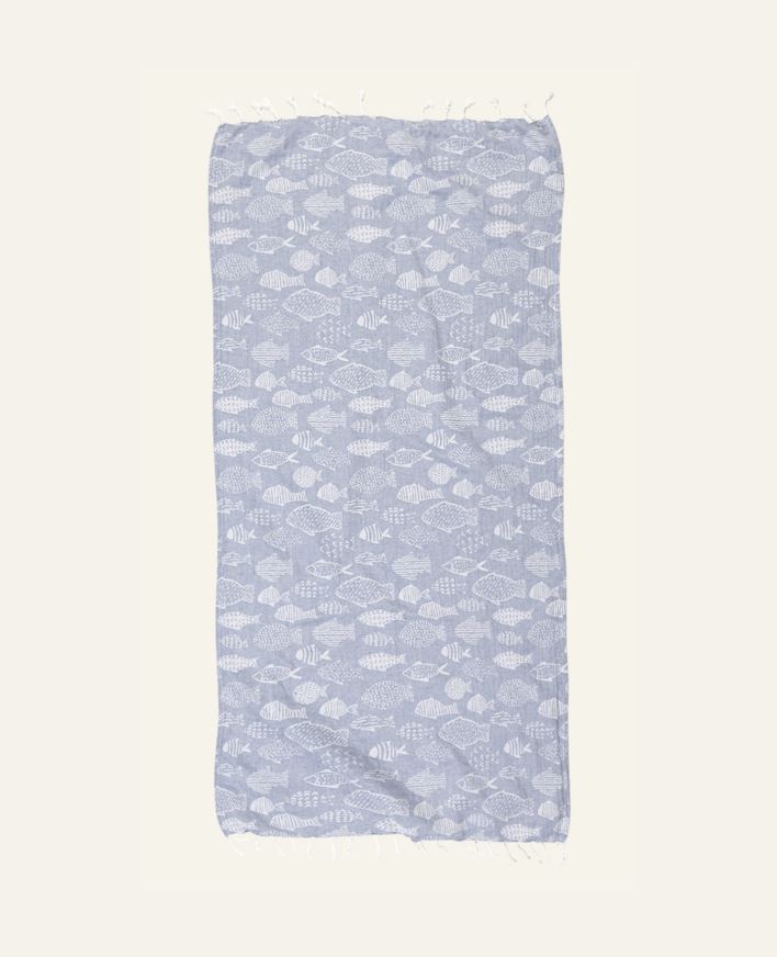 Pyyhe sininen - 70x150 cm sininen - 1
