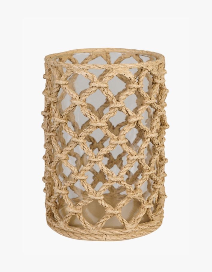 Kynttilälyhty beige - 10,7x10,7x15 cm beige - 1