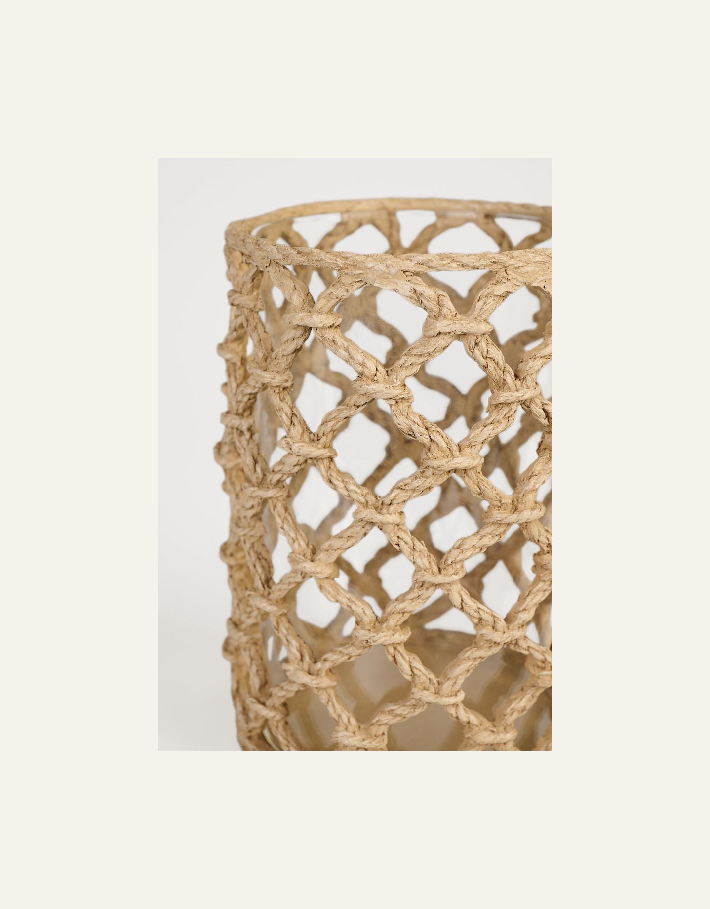 Kynttilälyhty beige - 2