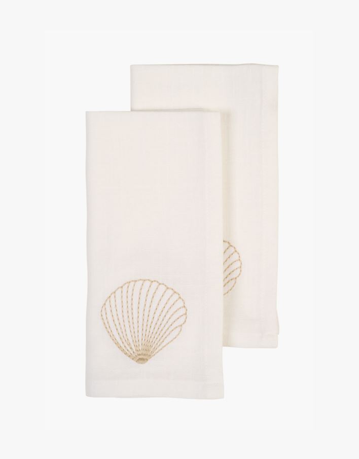 Kangaslautasliina, 2 kpl valkoinen - 45x45 cm valkoinen - 1