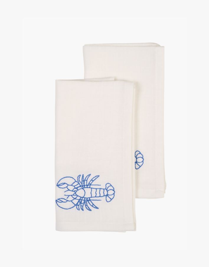 Kangaslautasliina, 2 kpl valkoinen - 45x45 cm valkoinen - 1