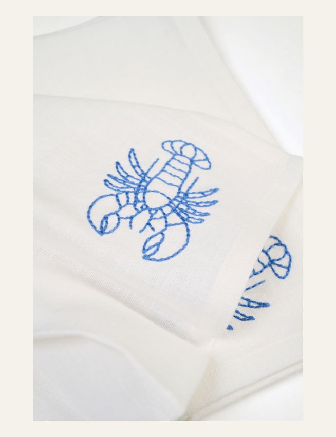 Kangaslautasliina, 2 kpl valkoinen - 2