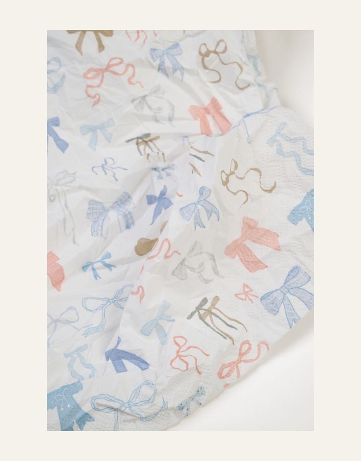 Paperiservetit moniväri/sininen - 2