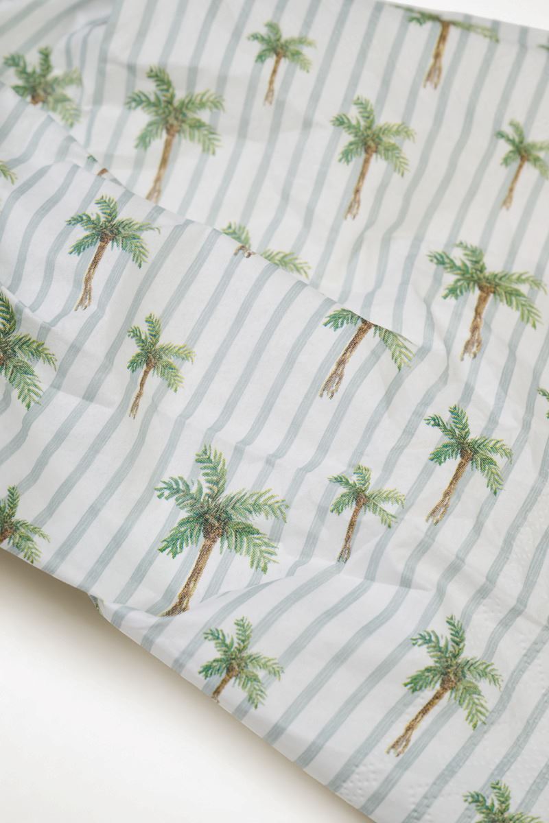 Paperiservetit moniväri/vihreä - 2