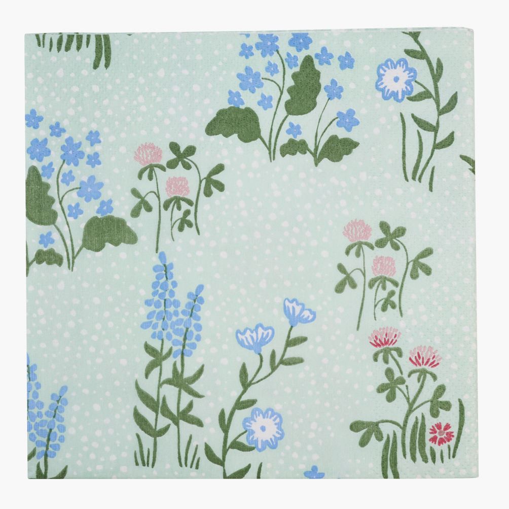 Paperiservetit moniväri/vihreä - 33x33 cm moniväri/vihreä - 1