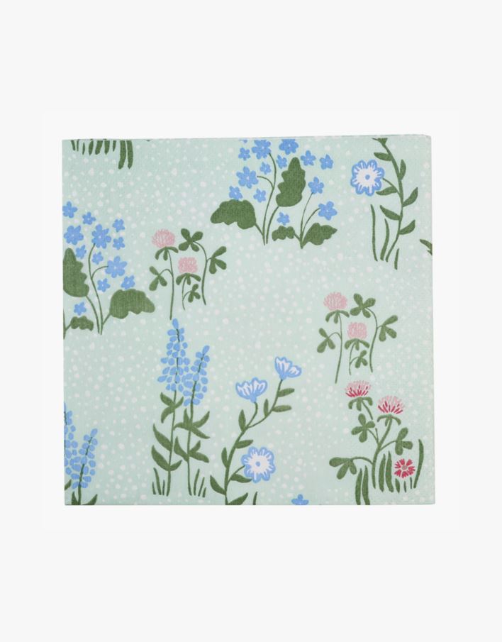 Paperiservetit moniväri/vihreä - 33x33 cm moniväri/vihreä - 1