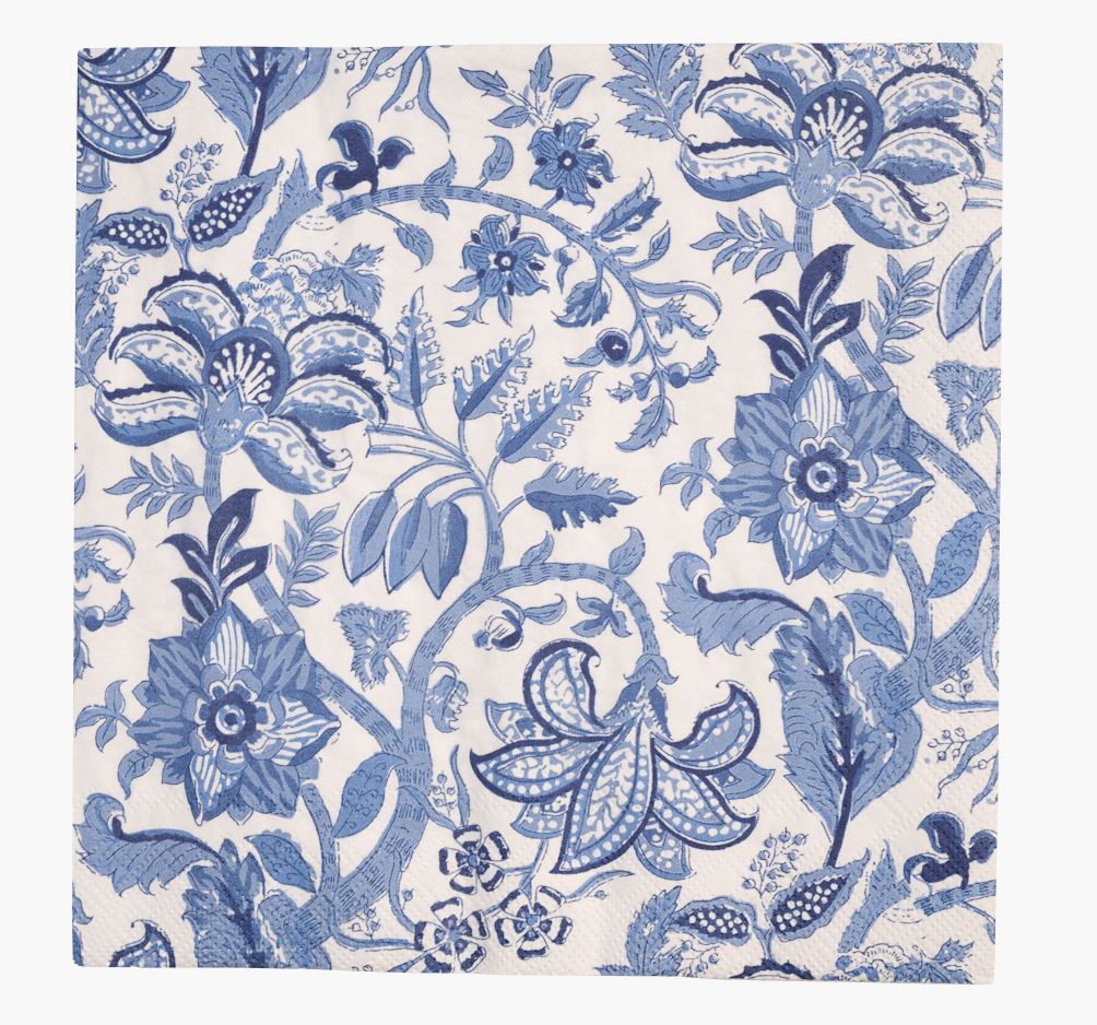 Ruokaservetit moniväri/sininen - 40x40 cm moniväri/sininen - 1