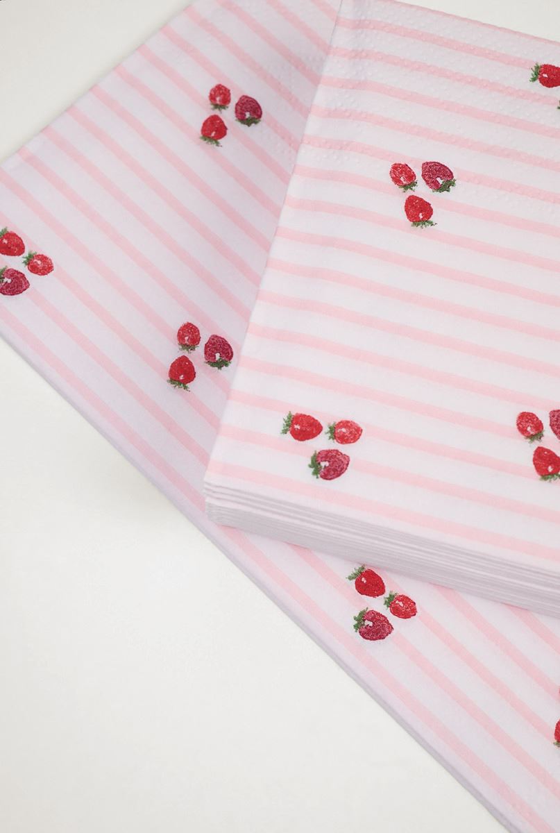 Ruokapaperiservetti moniväri/roosa - 2