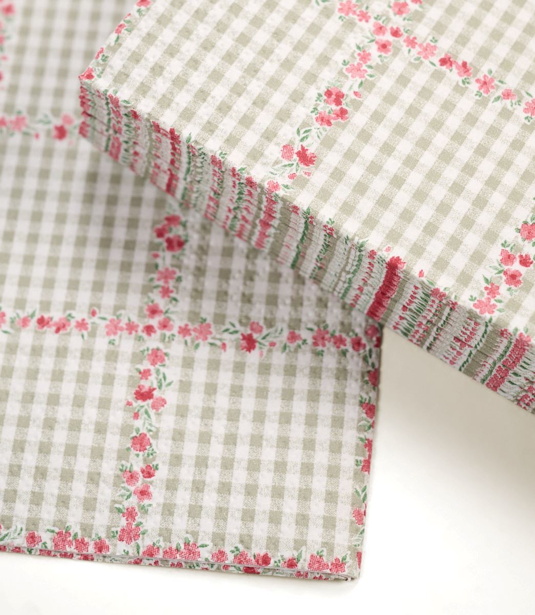 Paperiservetit moniväri/roosa - 2