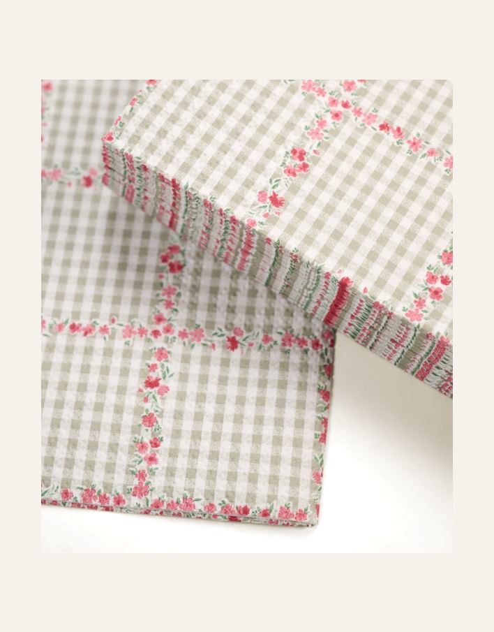 Paperiservetit moniväri/roosa - 2