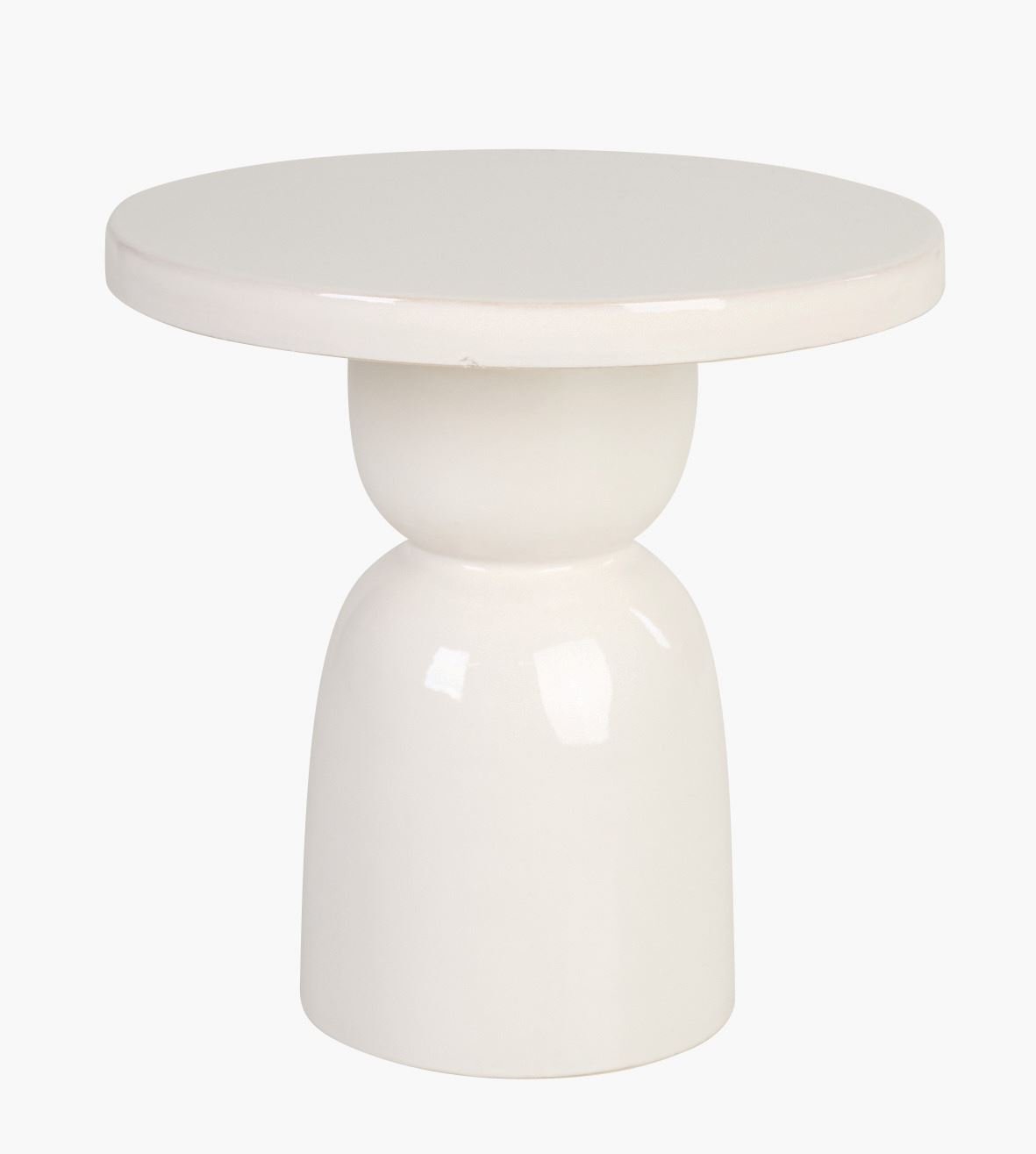 Sivupöytä luonnonvalkoinen - ø40x40 cm luonnonvalkoinen - 1