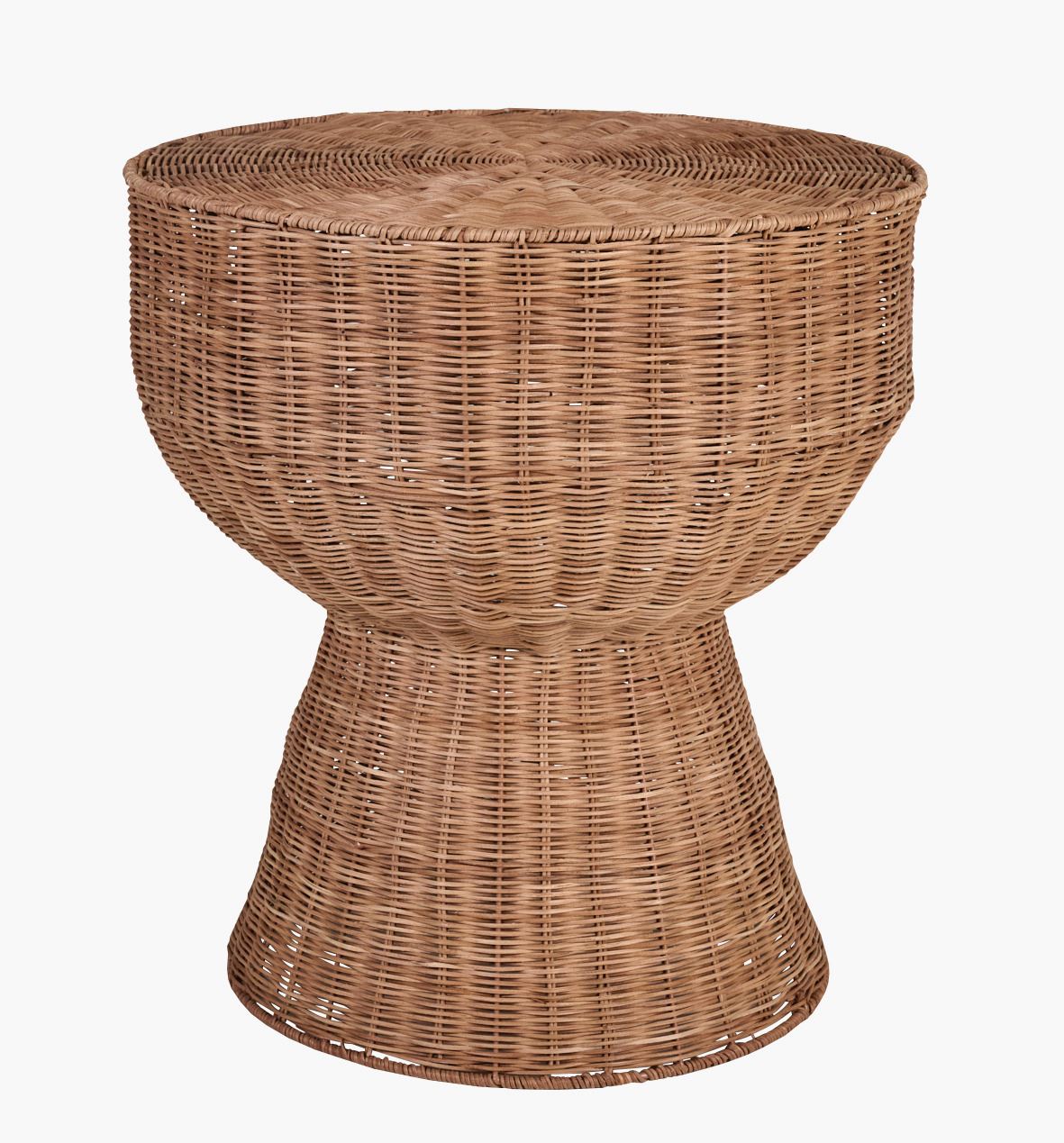 Sivupöytä luonnonväri - ø50x55 cm luonnonväri - 1