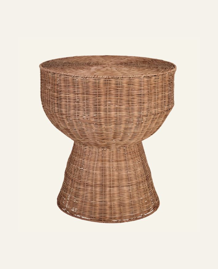 Sivupöytä luonnonväri - ø50x55 cm luonnonväri - 1