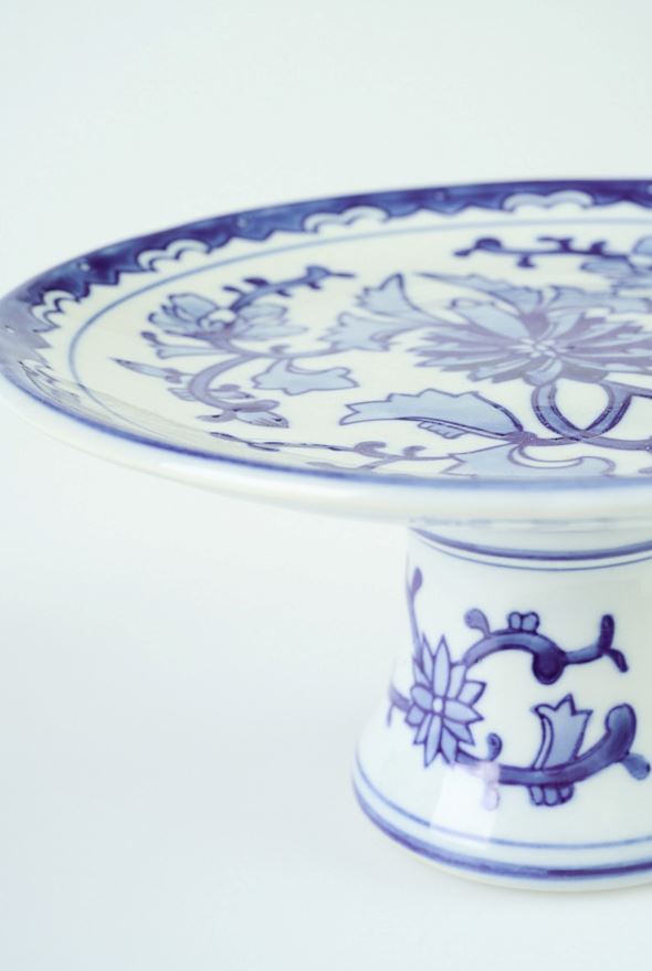 Jalallinen astia moniväri/sininen - 2