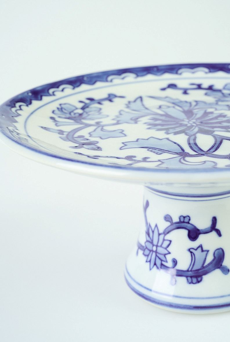 Jalallinen astia moniväri/sininen - 2