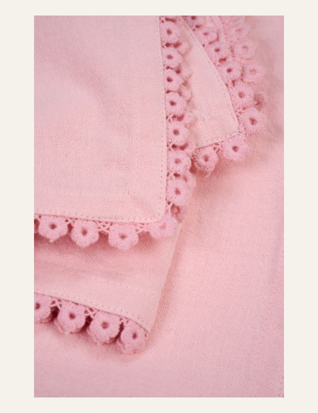 Kangaslautasliina, 2 kpl roosa - 2