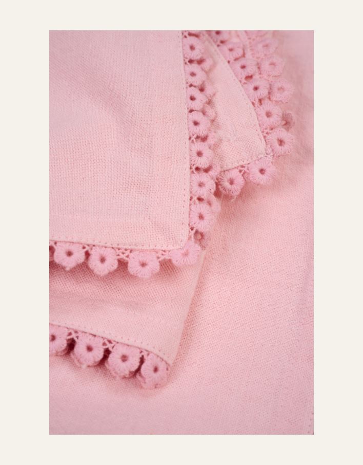 Kangaslautasliina, 2 kpl roosa - 2