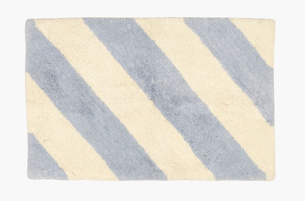 Kylpyhuoneenmatto moniväri/sininen - 50x80 cm moniväri/sininen - 1