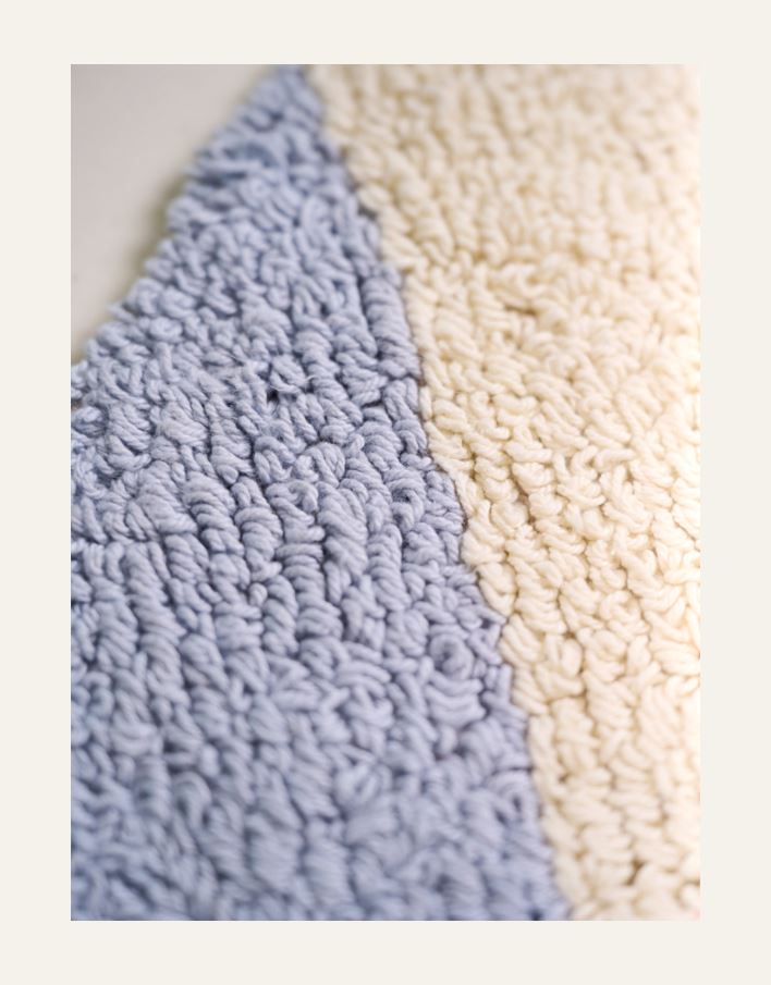 Kylpyhuoneenmatto moniväri/sininen - 2