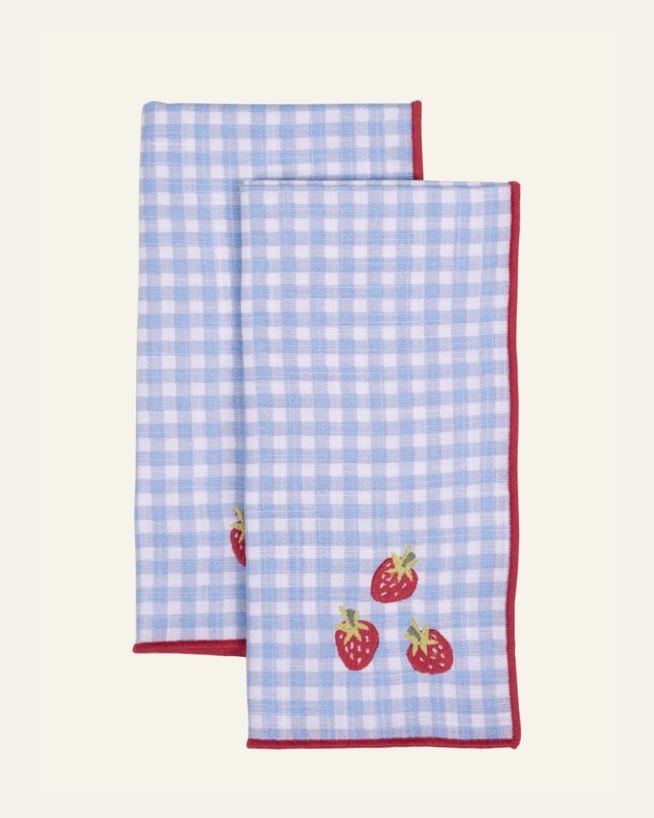 Kangaslautasliina, 2 kpl sininen - 45x45 cm sininen - 1