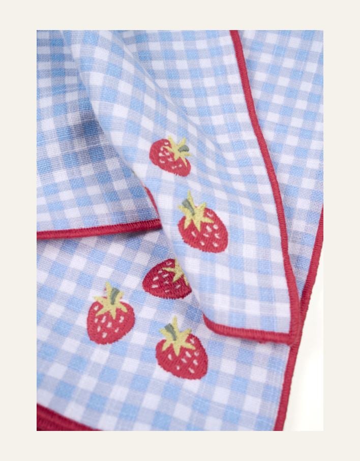 Kangaslautasliina, 2 kpl sininen - 4