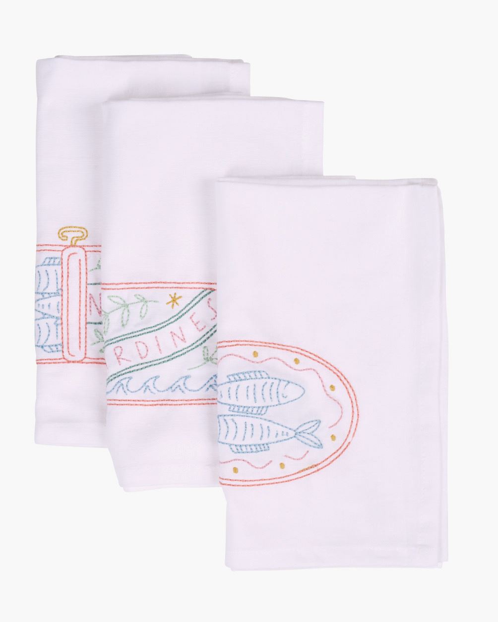 3 kpl kangaslautasliina valkoinen - 45x45 cm valkoinen - 1