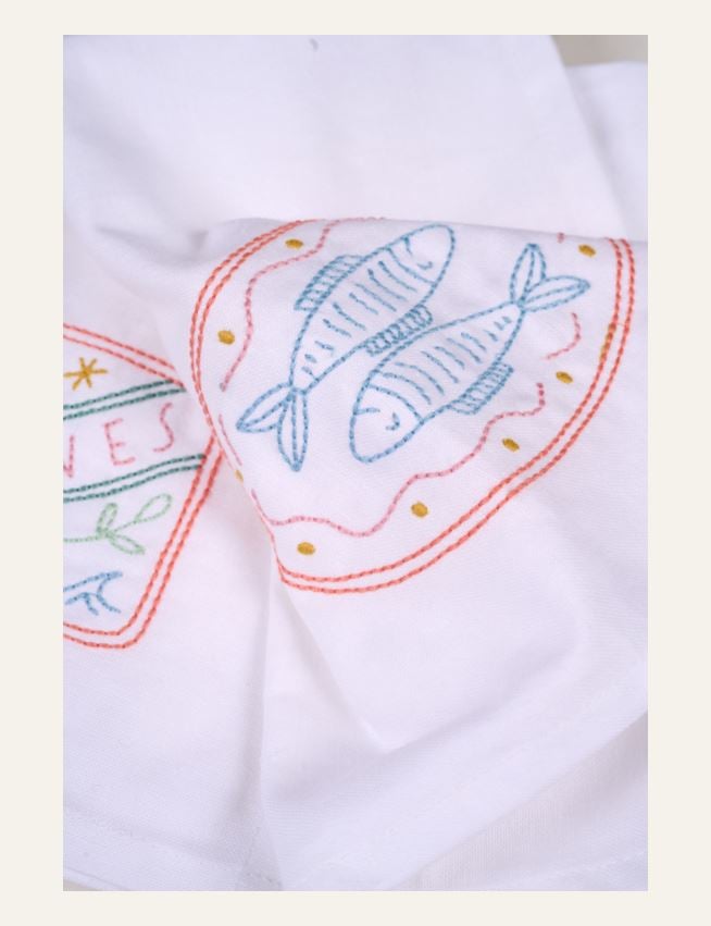 3 kpl kangaslautasliina valkoinen - 3