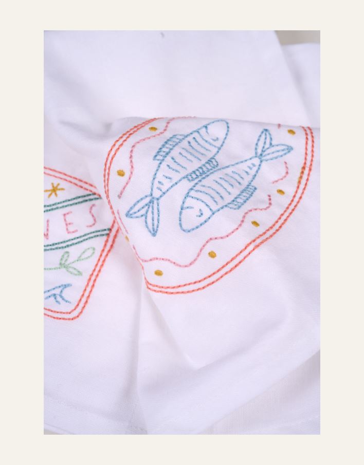 3 kpl kangaslautasliina valkoinen - 3