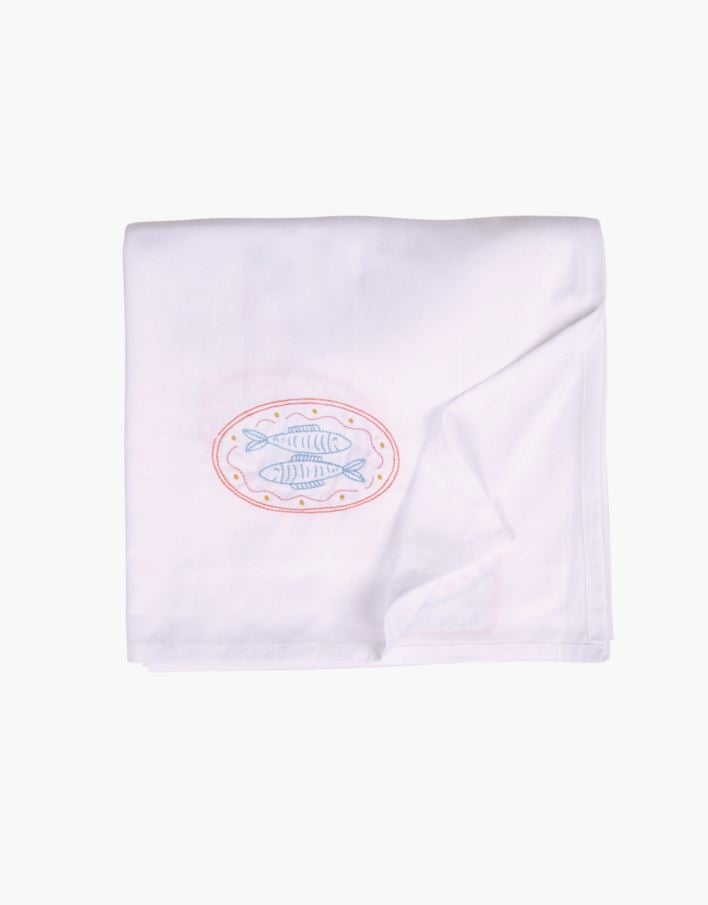 Pöytäliina valkoinen - 140x250 cm valkoinen - 1