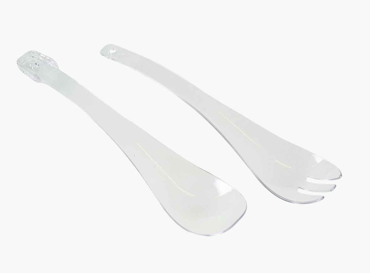 Salaattiottimet läpikuultava - 30,8x6,5 cm läpikuultava - 1