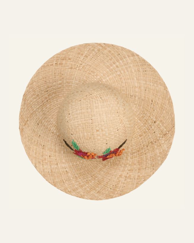 Olkihattu moniväi luonnonväri - 39x11 cm Moniväi Luonnonväri - 1