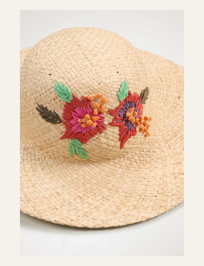 Olkihattu moniväi luonnonväri - 2