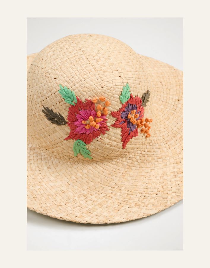 Olkihattu moniväi luonnonväri - 2