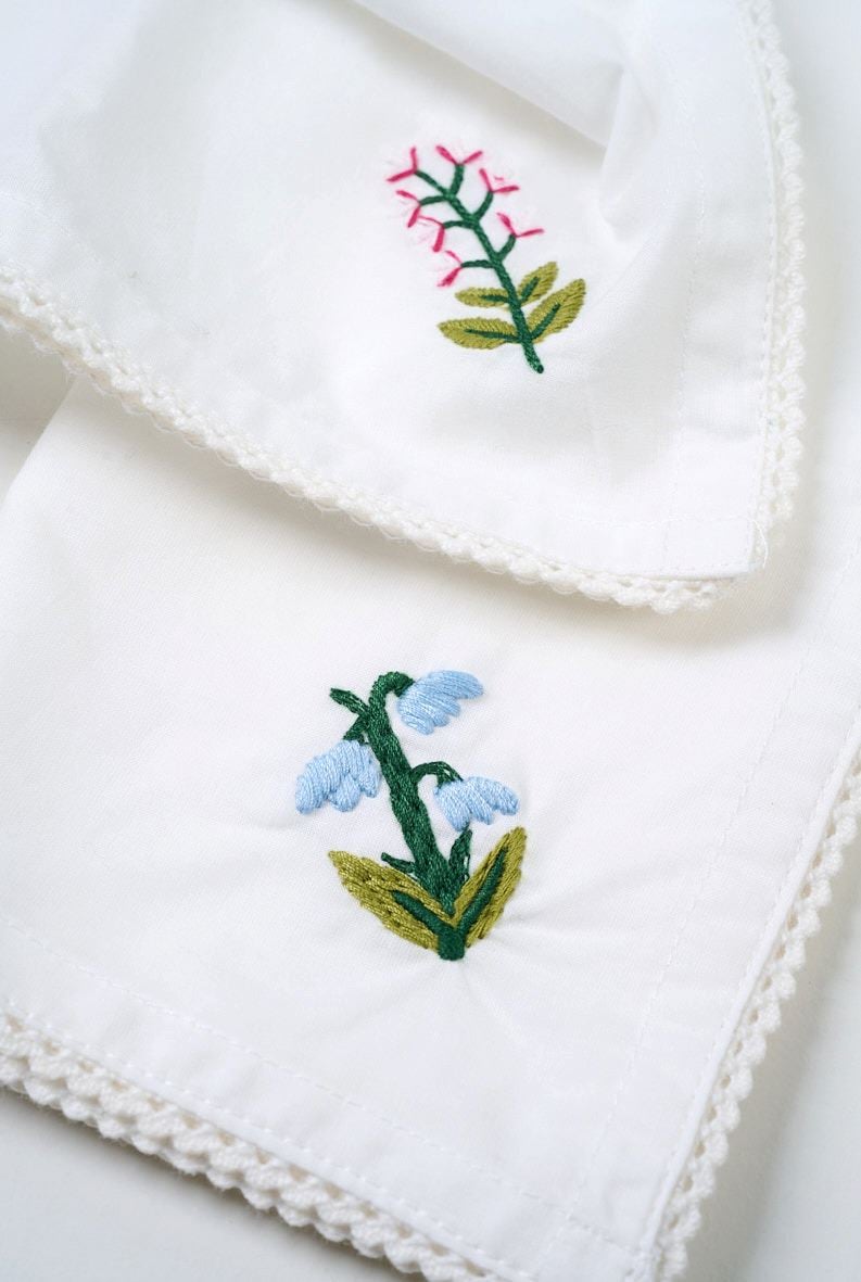 Kangaslautasliina, 2 kpl valkoinen - 4