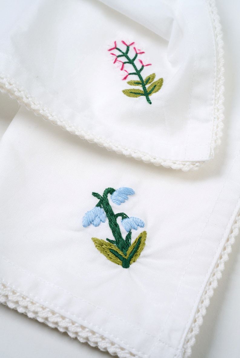 Kangaslautasliina, 2 kpl valkoinen - 4