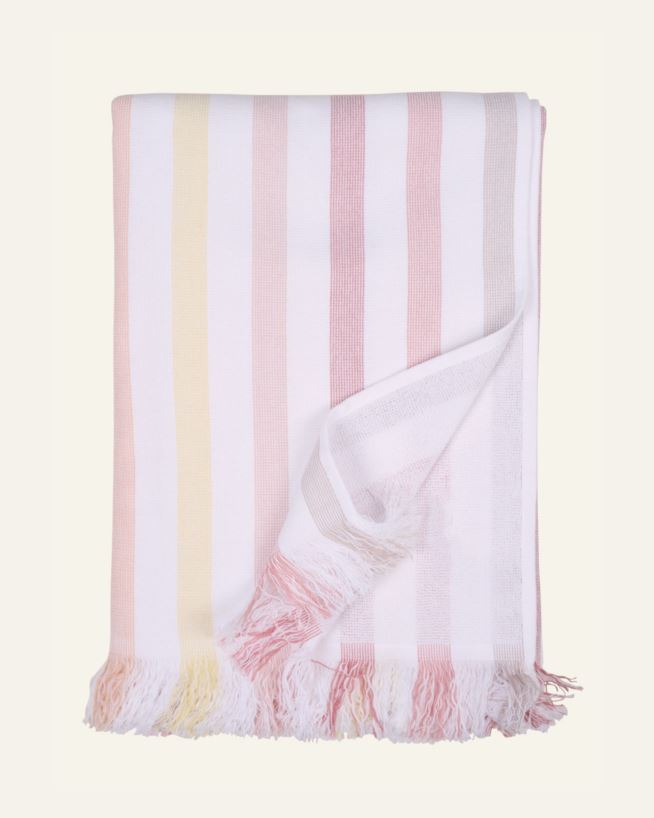 Kylpypyyhe moniväri/roosa - 75x150cm moniväri/roosa - 1