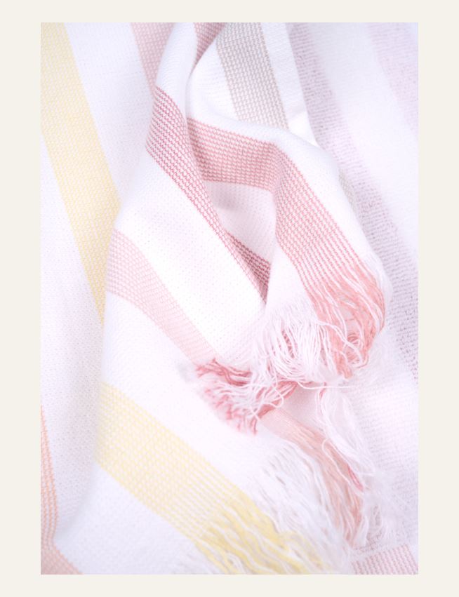 Kylpypyyhe moniväri/roosa - 2