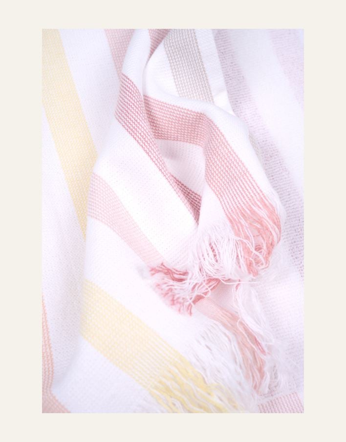 Kylpypyyhe moniväri/roosa - 2