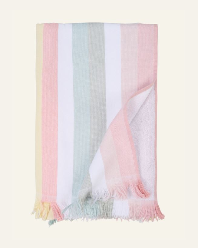 Kylpypyyhe moniväri/roosa - 75x150cm moniväri/roosa - 1