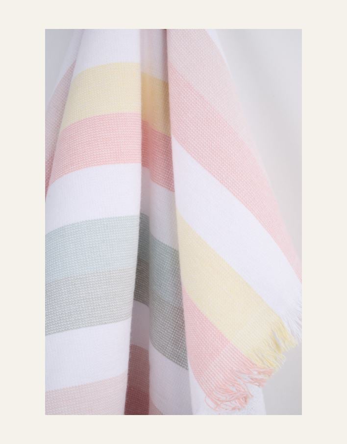 Pyyhe moniväri/roosa - 3