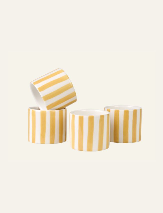 Servettirengas, 4 kpl keltainen - 2