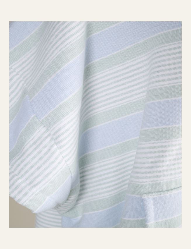 Poncho moniväri/vihreä - 2