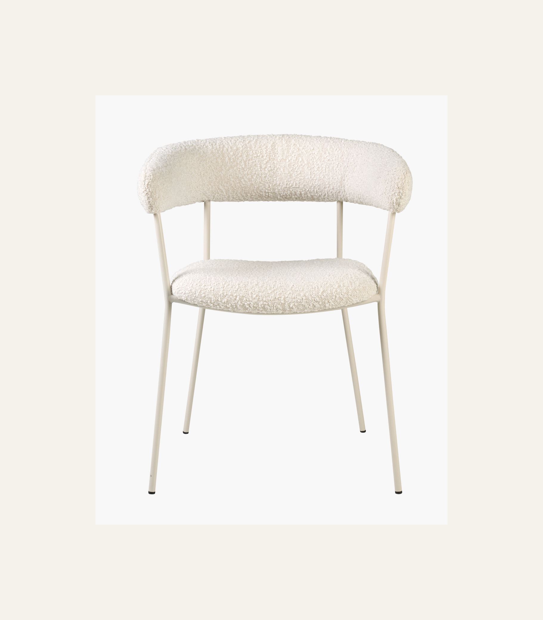 Ruokapöydän tuoli luonnonvalkoinen - 2