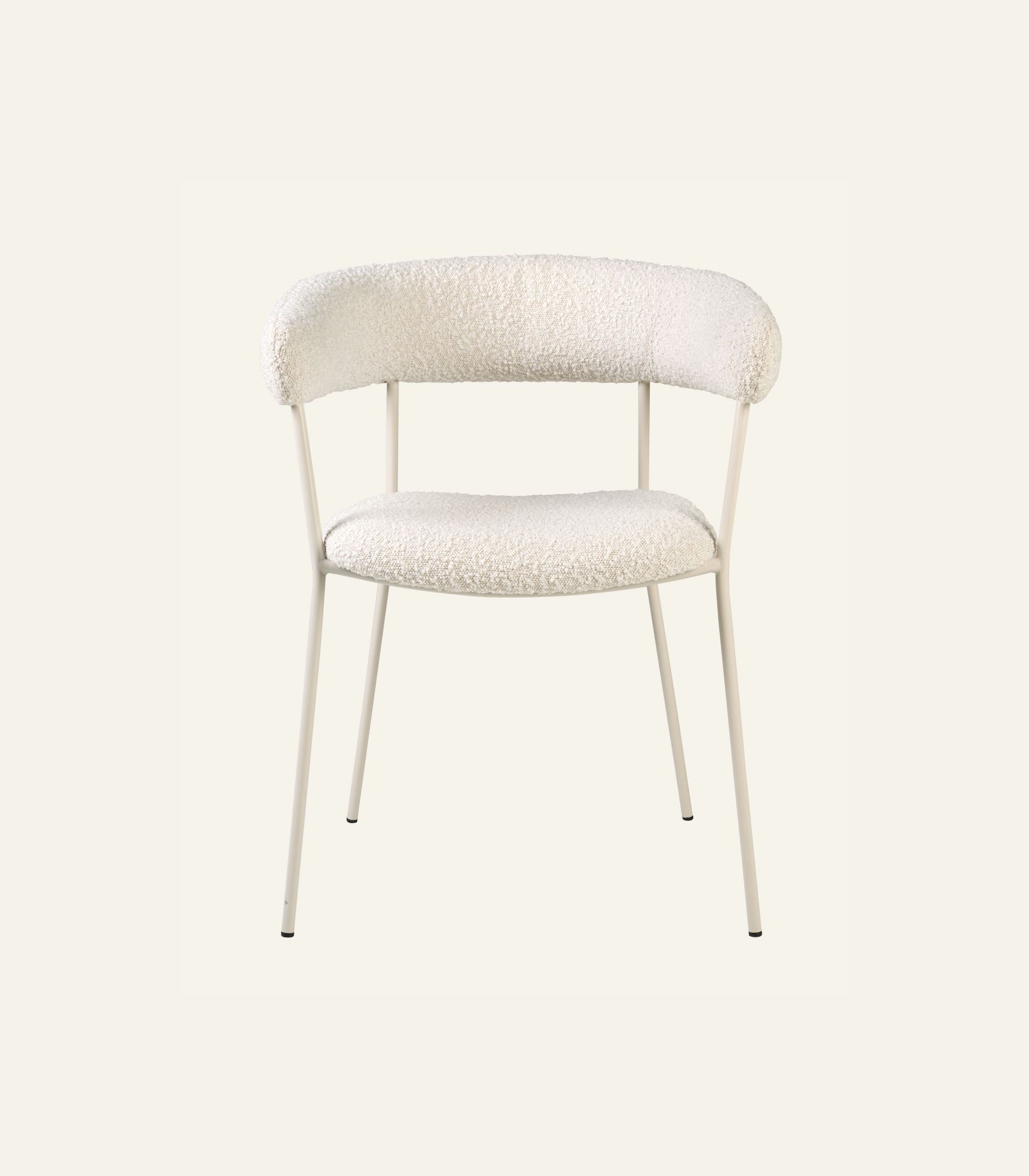 Ruokapöydän tuoli luonnonvalkoinen - 2