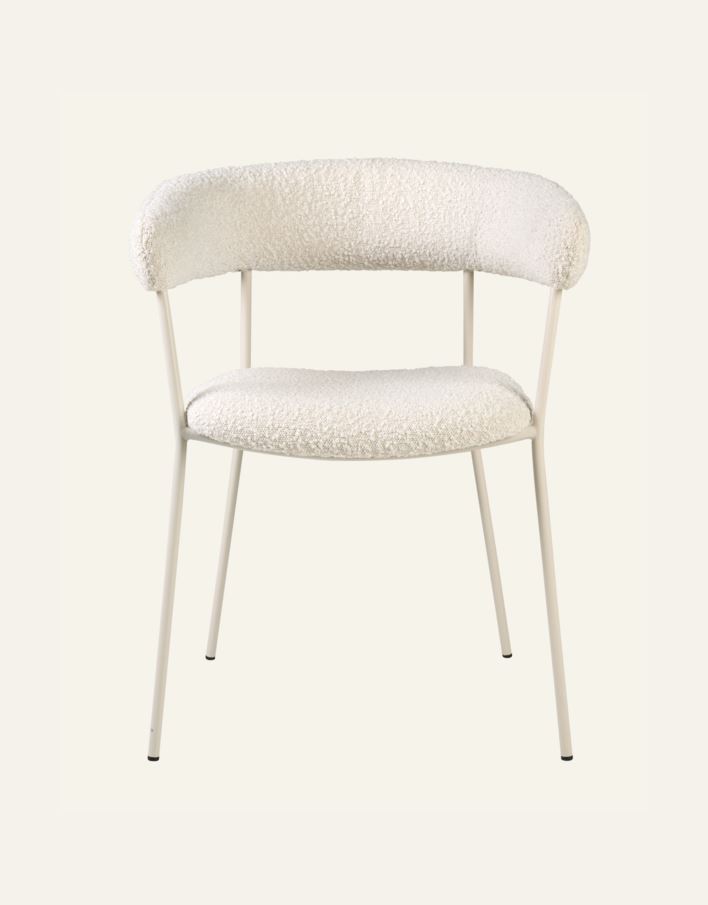 Ruokapöydän tuoli luonnonvalkoinen - 2