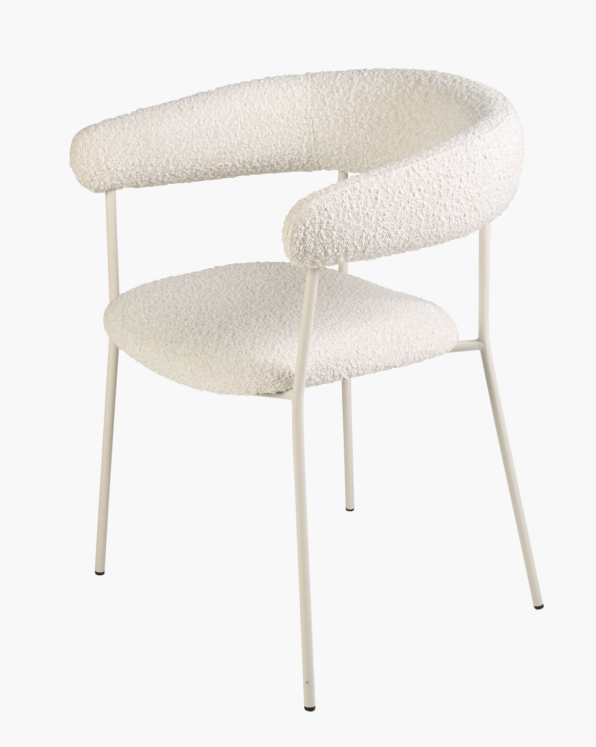 Ruokapöydän tuoli luonnonvalkoinen - 58x62x80 cm luonnonvalkoinen - 1