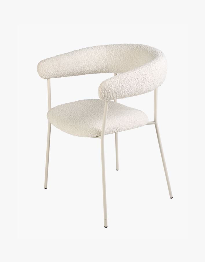 Ruokapöydän tuoli luonnonvalkoinen - 58x62x80 cm luonnonvalkoinen - 1